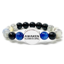 Load image into Gallery viewer, 10mm Elizabeth April New Earth Spiritual AWAKEN Limited Edition Stretch Bracelet