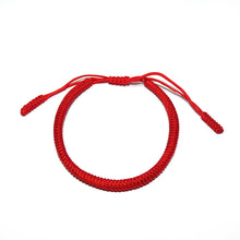 Load image into Gallery viewer, Original Red Tibetan Buddhist Monk Braided Knot Lucky Bracelet