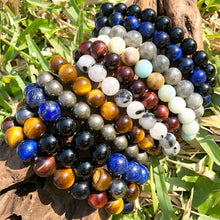 Load image into Gallery viewer, Just Restocked! Tourmalinated Quartz Black Tourmaline in Clear Quartz Master Healing 10mm Stretch Bracelet