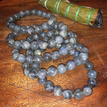 Load image into Gallery viewer, Labradorite Limited New Moon Power Protector Shaman Stone 10mm Stretch Bracelet