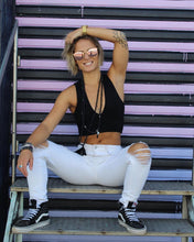 Load image into Gallery viewer, Black Onyx Spiritual Warrior Strength 108 Hand Knotted Mala with Point Charm Pendant Necklace