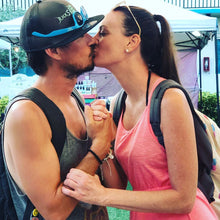 Load image into Gallery viewer, Matte Amazonite & Matte Black Onyx Matching Gemstone Couples Unity 6mm Stretch Distance Bracelets