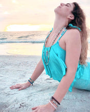 Load image into Gallery viewer, Amplifying Rose Quartz Gemstone XL Wand Point Pendant 30” Gold Necklace