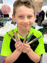 Load image into Gallery viewer, Hand Filled Crystal Gemstone Pen for High Vibrational Energy Writing Collection by Maddox