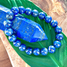 Load image into Gallery viewer, Limited Chilean Lapis Lazuli Enlightenment 10mm Stretch Bracelet