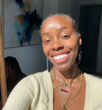 Load image into Gallery viewer, Malachite Power & Transformation Sweet Drop Choker 14” + 2" Gold Necklace