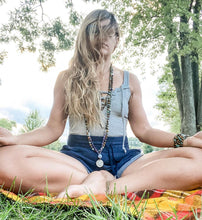 Load image into Gallery viewer, Back in stock! Only 2! Tigers Eye & African Turquoise Duo Powerhouse Endless Possibilities 108 Mala Necklace Bracelet