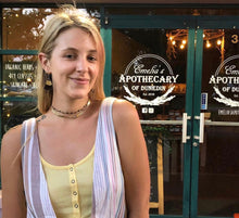 Load image into Gallery viewer, Minimalist Tigers Eye 4mm Beaded Rosary Chain Wire Wrapped Choker 12" + 2" Gold Necklace