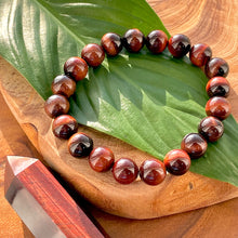 Load image into Gallery viewer, Red Tigers Eye Stamina & Endurance 10mm Stretch Bracelet