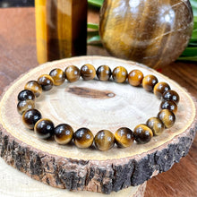 Load image into Gallery viewer, Tigers Eye Willpower 8mm Stretch Bracelet