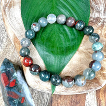 Load image into Gallery viewer, African Bloodstone Health Revitalization & Rebalancing 10mm Stretch Bracelet