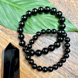 Black Onyx Spiritual Warrior Strength 10mm Stretch Bracelet