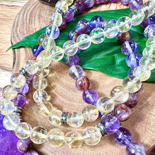Load image into Gallery viewer, Just Restocked! 3 left! 8mm Elizabeth April Quantum Convergence No Fear AWAKEN Limited Edition Stretch 108 Mala Bracelet Necklace