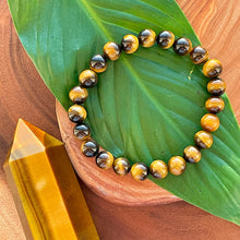 Load image into Gallery viewer, Tigers Eye Willpower 8mm Stretch Bracelet