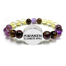 Load image into Gallery viewer, 8mm Elizabeth April Quantum Convergence No Fear AWAKEN Limited Edition Stretch Bracelet