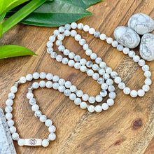 Load image into Gallery viewer, Just Restocked! Extremely Rare! 8mm Elizabeth April Channeled Angel Sacred Geometry Limited Edition Cosmic Species Stretch Mala Bracelet Necklace