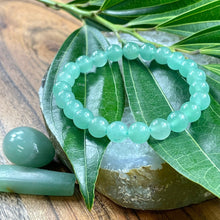 Load image into Gallery viewer, Green Aventurine Wealth & Abundance 10mm Stretch Bracelet