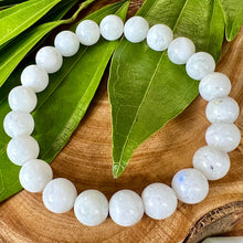 Load image into Gallery viewer, Rainbow Moonstone Miracles & Universal Energy Premium Collection 10mm Stretch Bracelet