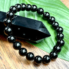 Load image into Gallery viewer, Black Onyx Spiritual Warrior Strength 8mm Stretch Bracelet