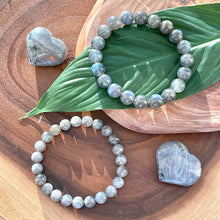Load image into Gallery viewer, Labradorite Limited New Moon Power Protector Shaman Stone 10mm Stretch Bracelet