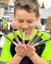 Load image into Gallery viewer, Hand Filled Crystal Gemstone Pen for High Vibrational Energy Writing Collection by Maddox