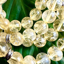 Load image into Gallery viewer, Extremely Limited! Brazilian Citrine Grade AAA+ Pure Positive Energy, Abundance & Wealth 108 Stretch Mala Necklace Bracelet