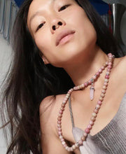 Load image into Gallery viewer, Just Restock! Only 2 Rhodonite Unconditional Love & Compassion 108 Mala Necklace Bracelet