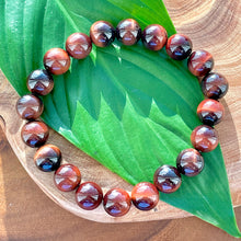 Load image into Gallery viewer, Red Tigers Eye Stamina & Endurance 10mm Stretch Bracelet