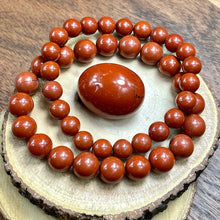 Load image into Gallery viewer, Red Jasper Earth Warrior Freedom Fighter Protection 10mm Stretch Bracelet