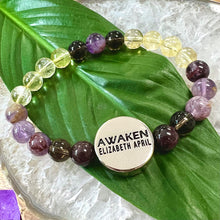 Load image into Gallery viewer, 8mm Elizabeth April Quantum Convergence No Fear AWAKEN Limited Edition Stretch Bracelet