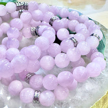 Load image into Gallery viewer, Kunzite AAA+ Emotional Freedom &amp; Self Love Elixir Premium Collection 108 Stretch Mala Necklace Bracelet