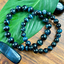Load image into Gallery viewer, Limited Edition Hawk Eye Aura Shield for Spiritual Growth &amp; Self-Expression 8mm Stretch Bracelet