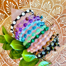 Load image into Gallery viewer, NEW! Green Aventurine Wealth, Abundance &amp; Heart Health Woven Inner Strength Collection Nylon Braided Adjustable 6mm Bead Bracelet