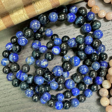 Load image into Gallery viewer, NEW! Limited Maddox&#39;s Power of the Hawk Psychic Attack Protection &amp; Inner Child Magic Hawk Eye Lapis Lazuli Shungite 10mm Stretch Bracelet