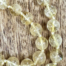 Load image into Gallery viewer, Extremely Limited! Brazilian Citrine Grade AAA+ Pure Positive Energy, Abundance &amp; Wealth 108 Hand Knotted Mala with Point Charm Pendant Necklace