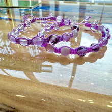 Load image into Gallery viewer, NEW! Super Seven Psychic New Earth Frequency &amp; Divine Purpose Woven Inner Strength Collection Nylon Braided Adjustable 6mm Bead Bracelet