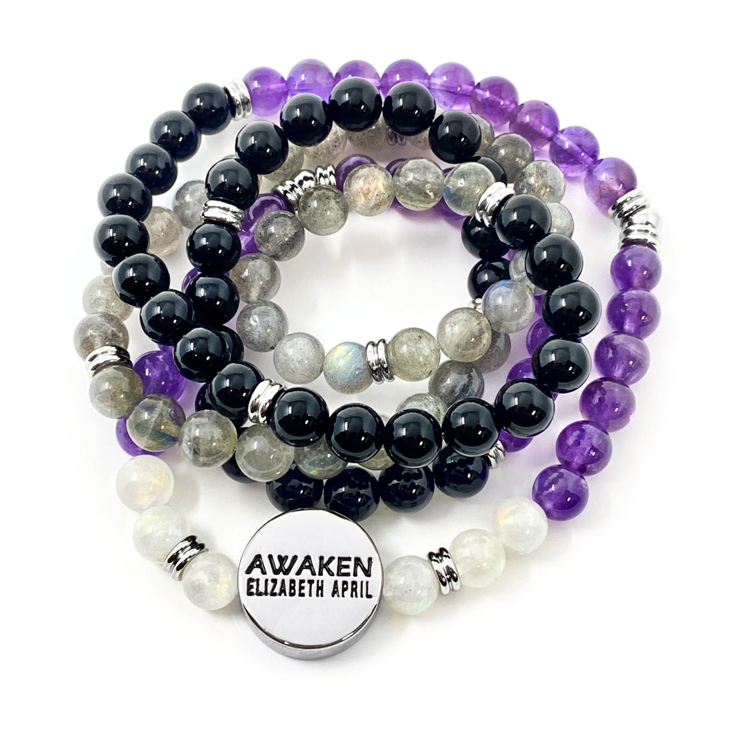 LAST 2!! 8mm Elizabeth April AWAKEN Protection & Activation Limited Edition Stretch Mala Bracelet Necklace