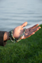 Load image into Gallery viewer, African Turquoise Exploration &amp; Transformation 108 Mala Necklace Bracelet