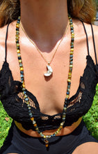 Load image into Gallery viewer, Limited Edition Honey Blue Tigers Eye Velvet Transitioning 108 Mala Necklace Bracelet