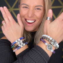 Load image into Gallery viewer, Limited Master Awakener 8mm Collection - Elizabeth April AWAKEN &amp; Species Set of 7 Stretch Bracelet