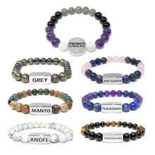 Load image into Gallery viewer, Limited Master Awakener 8mm Collection - Elizabeth April AWAKEN &amp; Species Set of 7 Stretch Bracelet