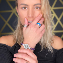 Load image into Gallery viewer, 8mm Elizabeth April AWAKEN Protection &amp; Activation Limited Edition Stretch Bracelet