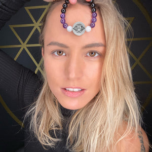 8mm Elizabeth April AWAKEN Protection & Activation Limited Edition Stretch Bracelet