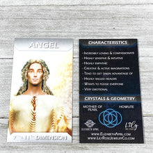 Load image into Gallery viewer, 10mm Elizabeth April Channeled Angel Sacred Geometry Limited Edition Cosmic Species Stretch Bracelet