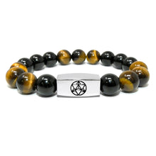 Load image into Gallery viewer, 10mm Elizabeth April Channeled Anunnaki Sacred Geometry Limited Edition Cosmic Species Stretch Bracelet