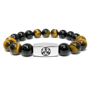 10mm Elizabeth April Channeled Anunnaki Sacred Geometry Limited Edition Cosmic Species Stretch Bracelet