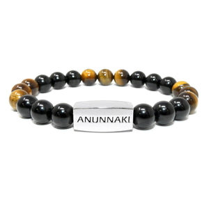8mm Elizabeth April Channeled Anunnaki Sacred Geometry Limited Edition Cosmic Species Stretch Bracelet