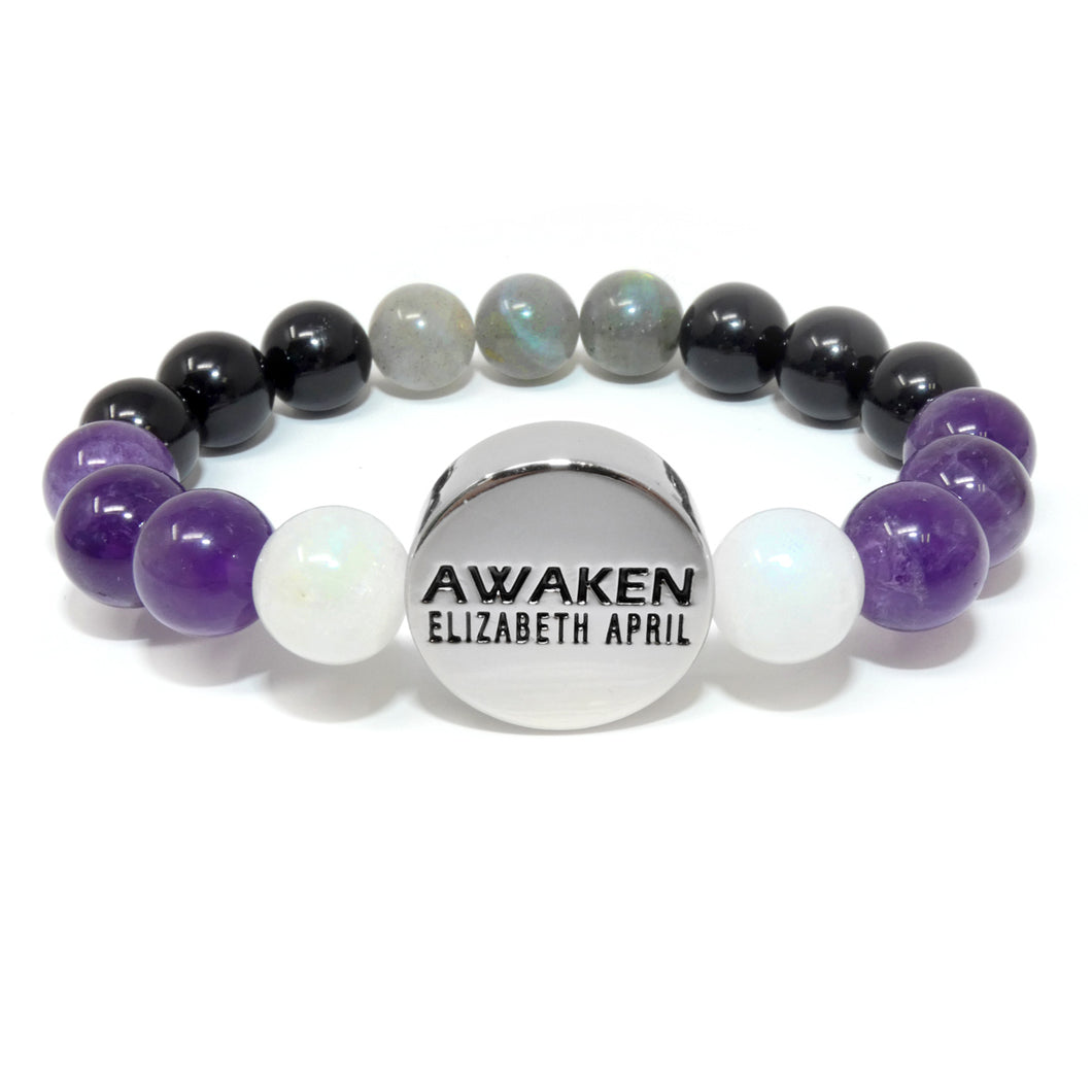 10mm Elizabeth April AWAKEN Protection & Activation Limited Edition Stretch Bracelet