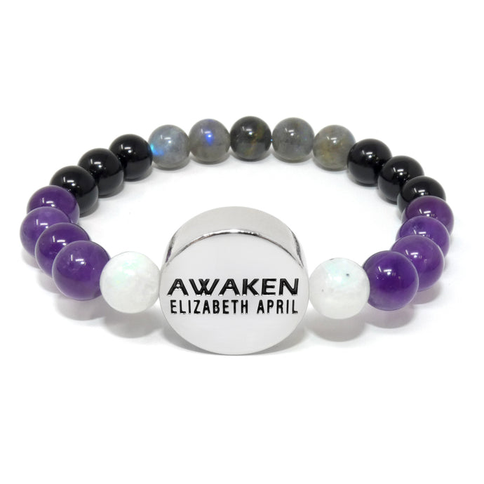 8mm Elizabeth April AWAKEN Protection & Activation Limited Edition Stretch Bracelet