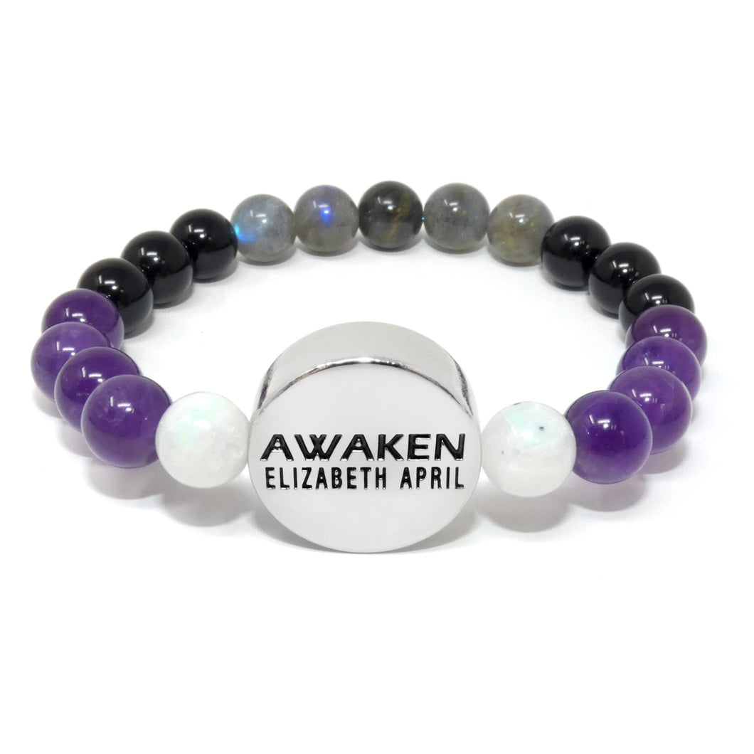 8mm Elizabeth April AWAKEN Protection & Activation Limited Edition Stretch Bracelet